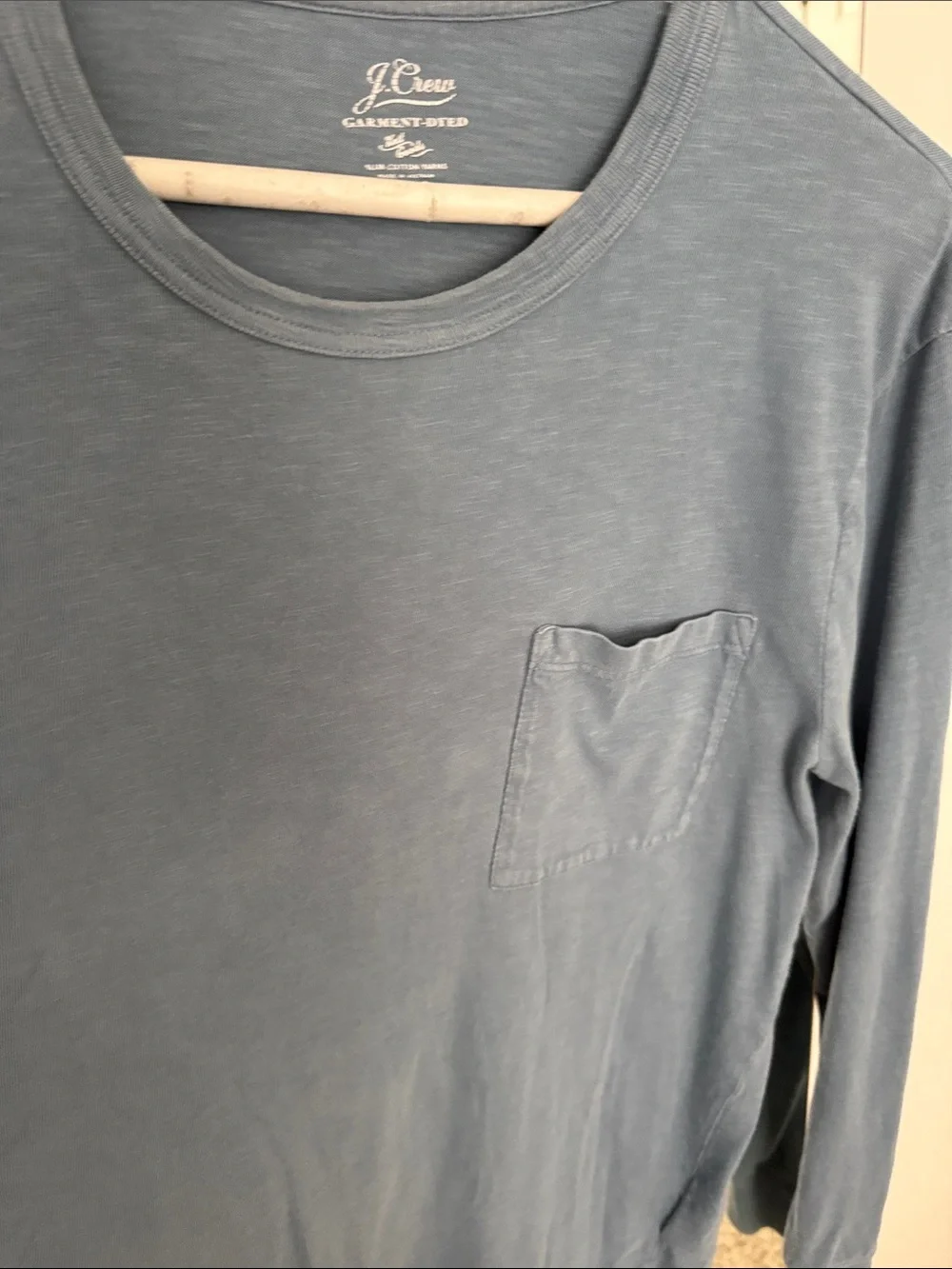 J. Crew Garment-Dyed Slub Cotton Tee - Slate Blue 20% off 2 or more